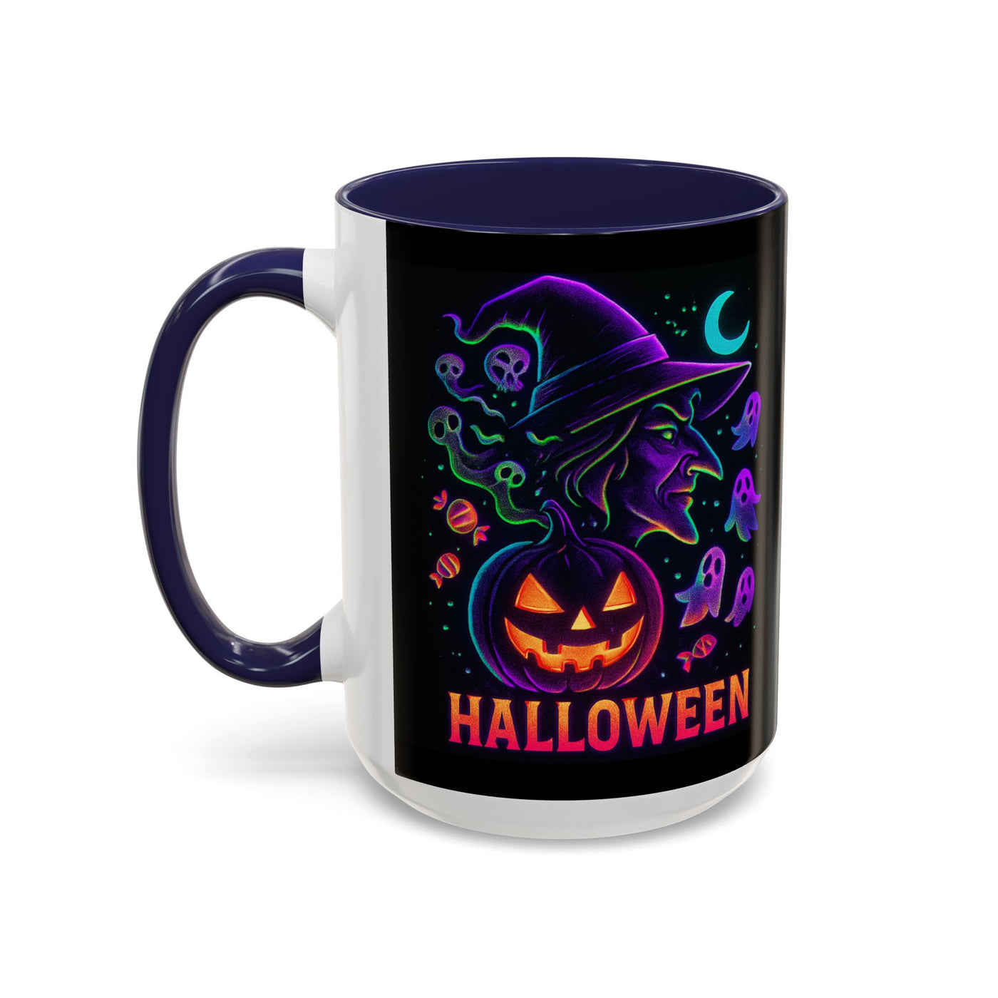 Halloween-Themed Accent Coffee Mug - Fun & Spooky Design