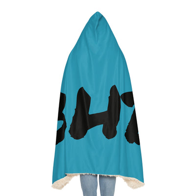 Cozy Hooded Snuggle Blanket with Bold IBHB4 Design