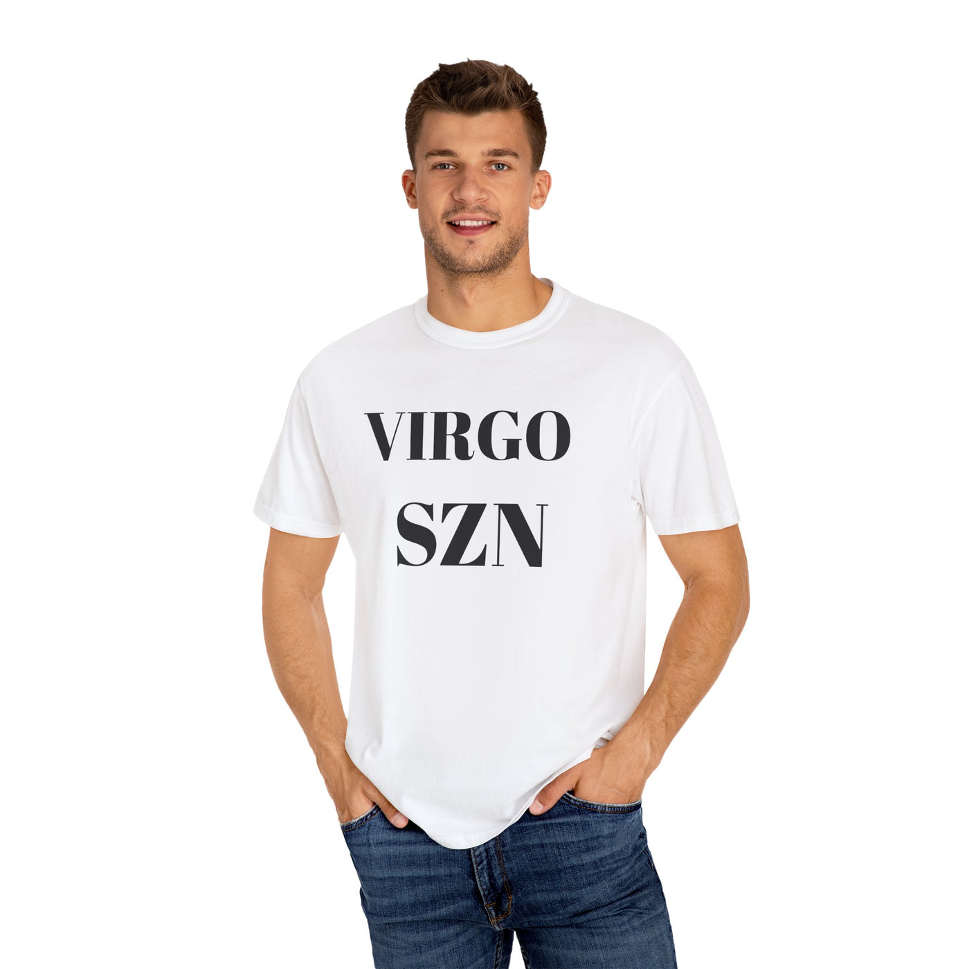 Virgo SZN Unisex Garment-Dyed T-Shirt, Zodiac Shirt, Astrology Tee, Birthday Gift, Casual Wear, Horoscope Apparel