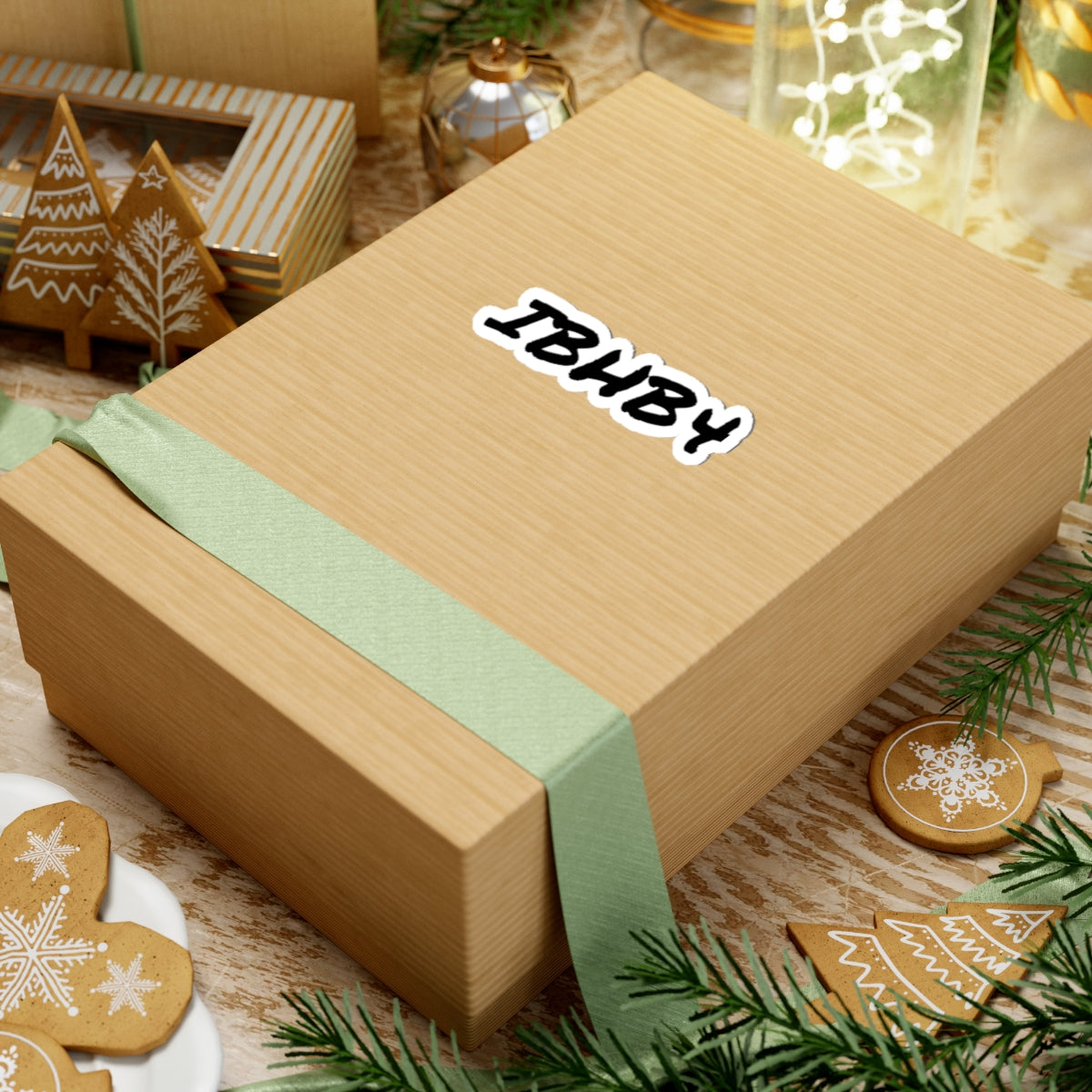 Trendy Kiss-Cut Stickers - 'IBHB4' Design for Personalization and Gift Giving