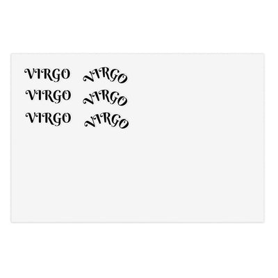 Personalized Virgo Sticker Sheets, Zodiac Art, Custom Astrology Decor, Scrapbooking Stickers, Planner Accessories