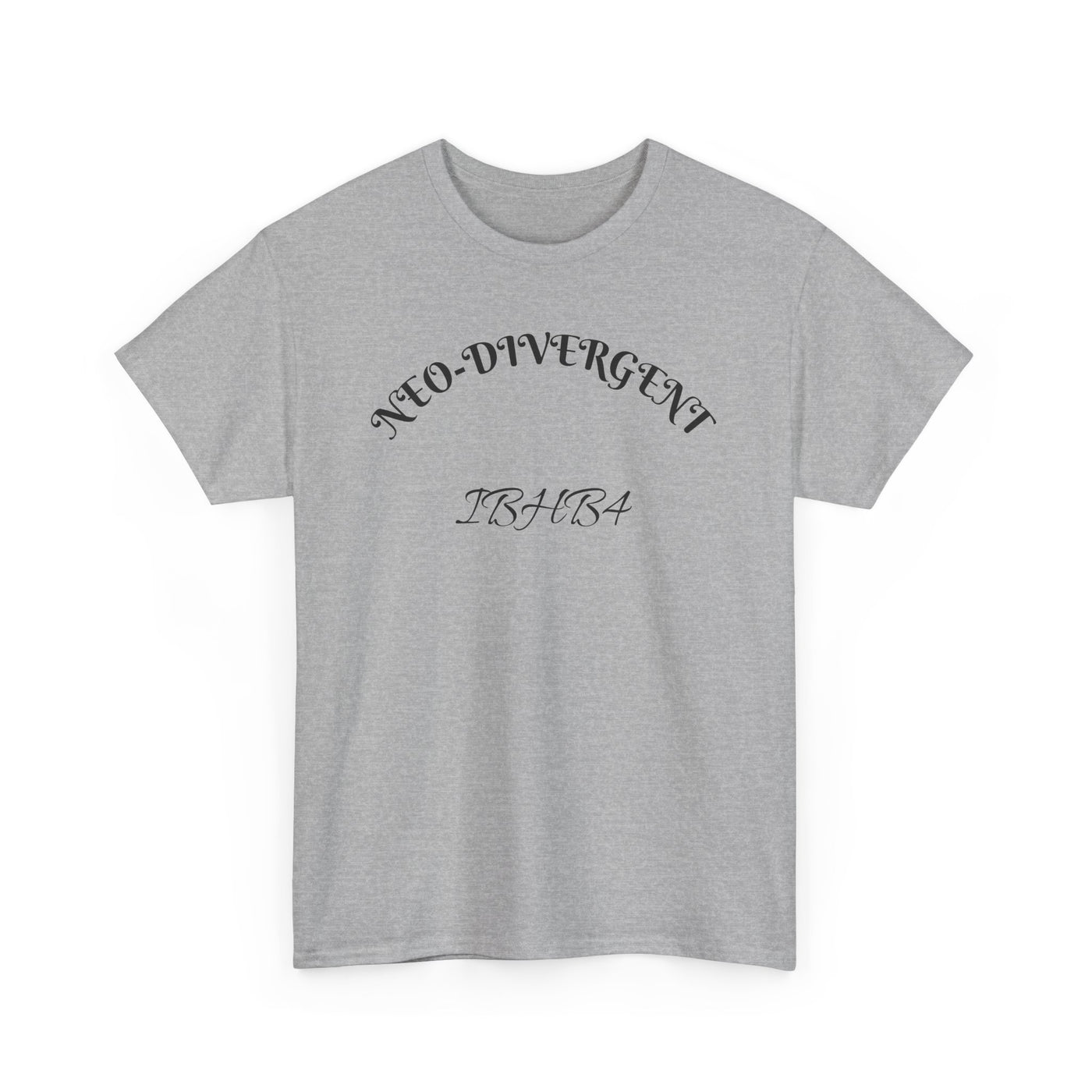 Neo-Divergent Unisex Heavy Cotton Tee, Casual Wear, Urban Fashion, Gift for Friends, Trendy Streetwear, Graphic Tee