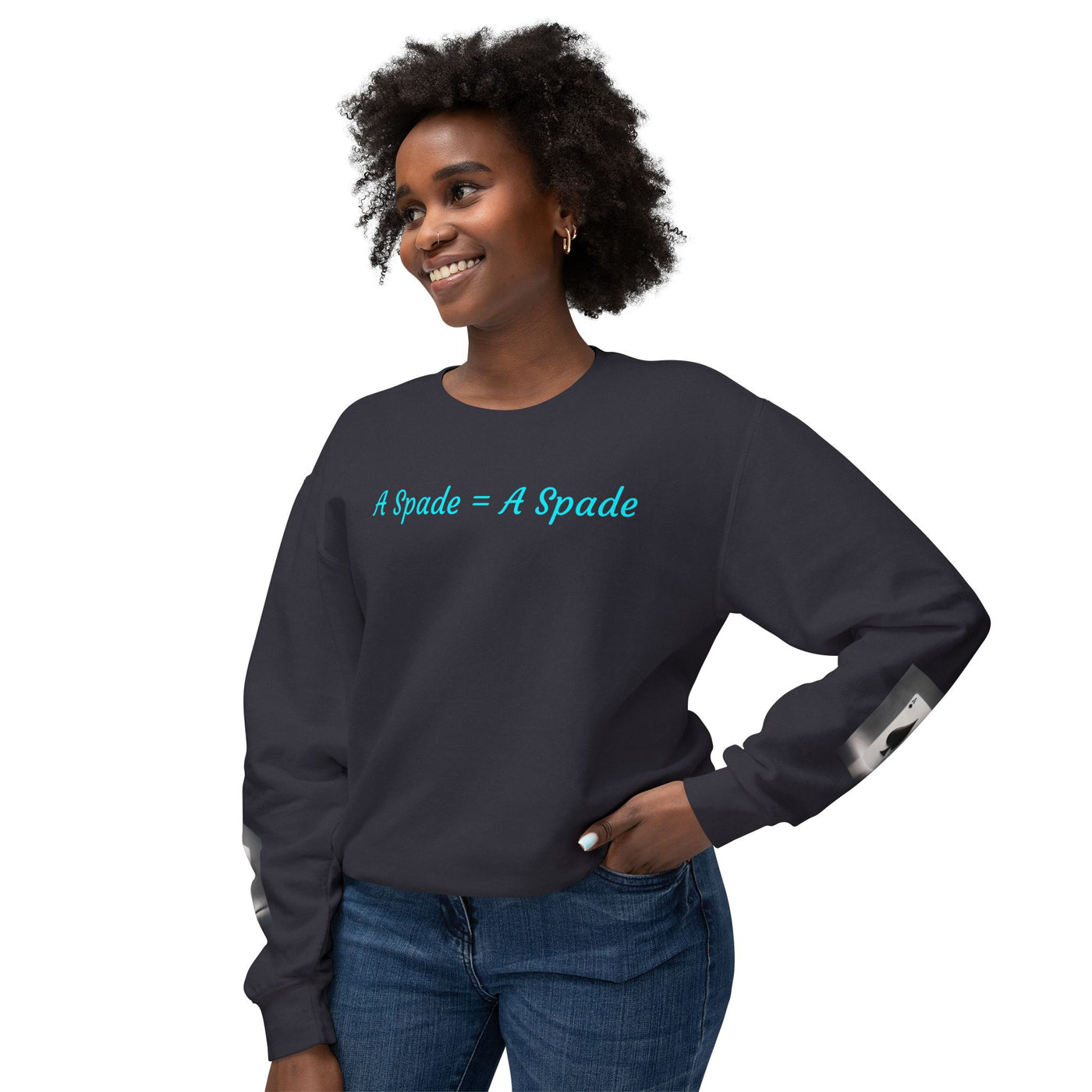 Unisex Crewneck Sweatshirt - 'A Spade = A Spade' Design