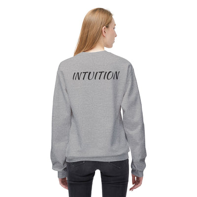 Unisex Crewneck Sweatshirt - '111' Front & 'INTUITION' Back Design