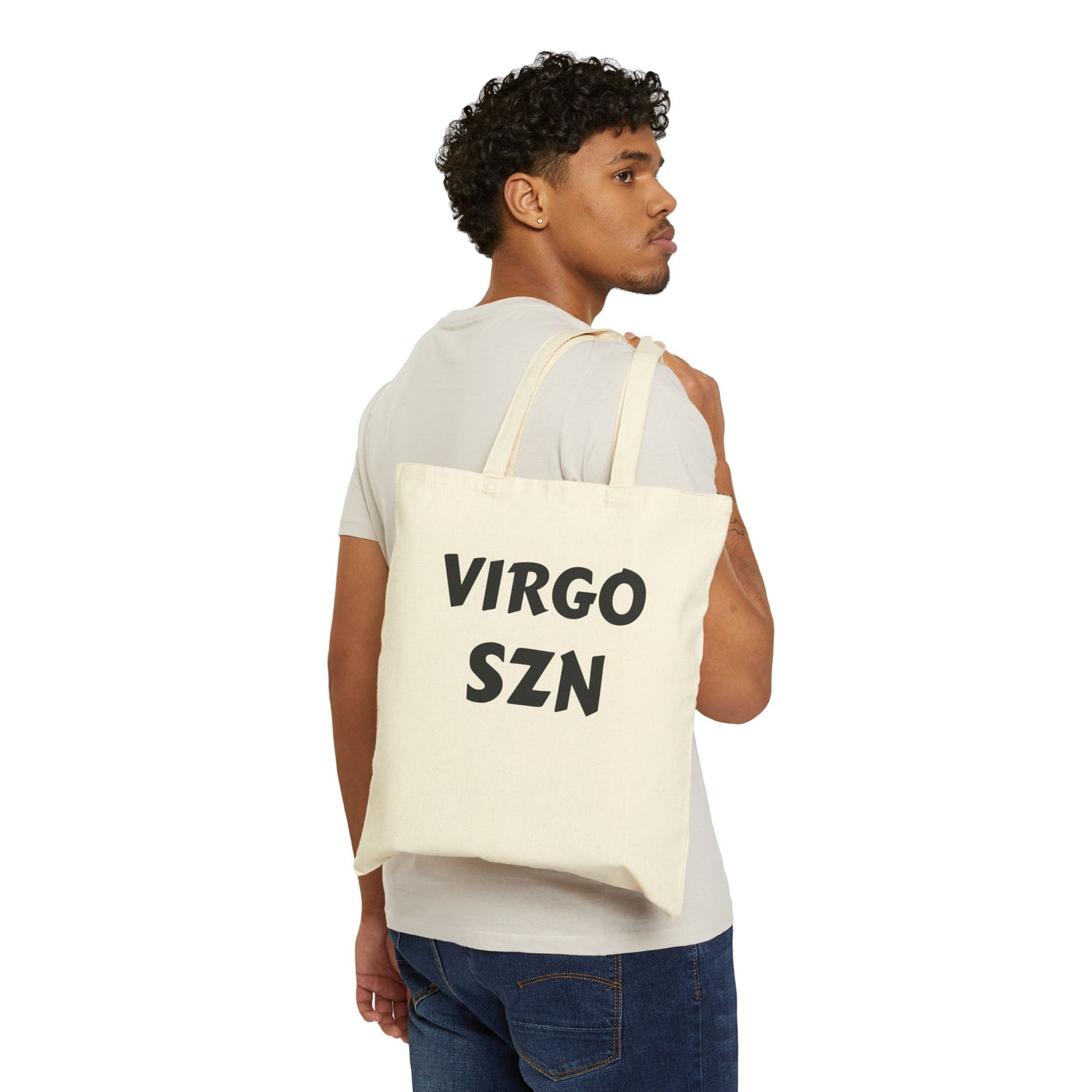 Virgo Made Cotton Canvas Tote Bag | Astrology Tote | Eco-Friendly Bag | Gift for Virgo | Reusable Grocery Tote