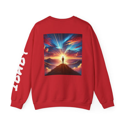 Cosmic Vibes Unisex Crewneck Sweatshirt with Artistic Print