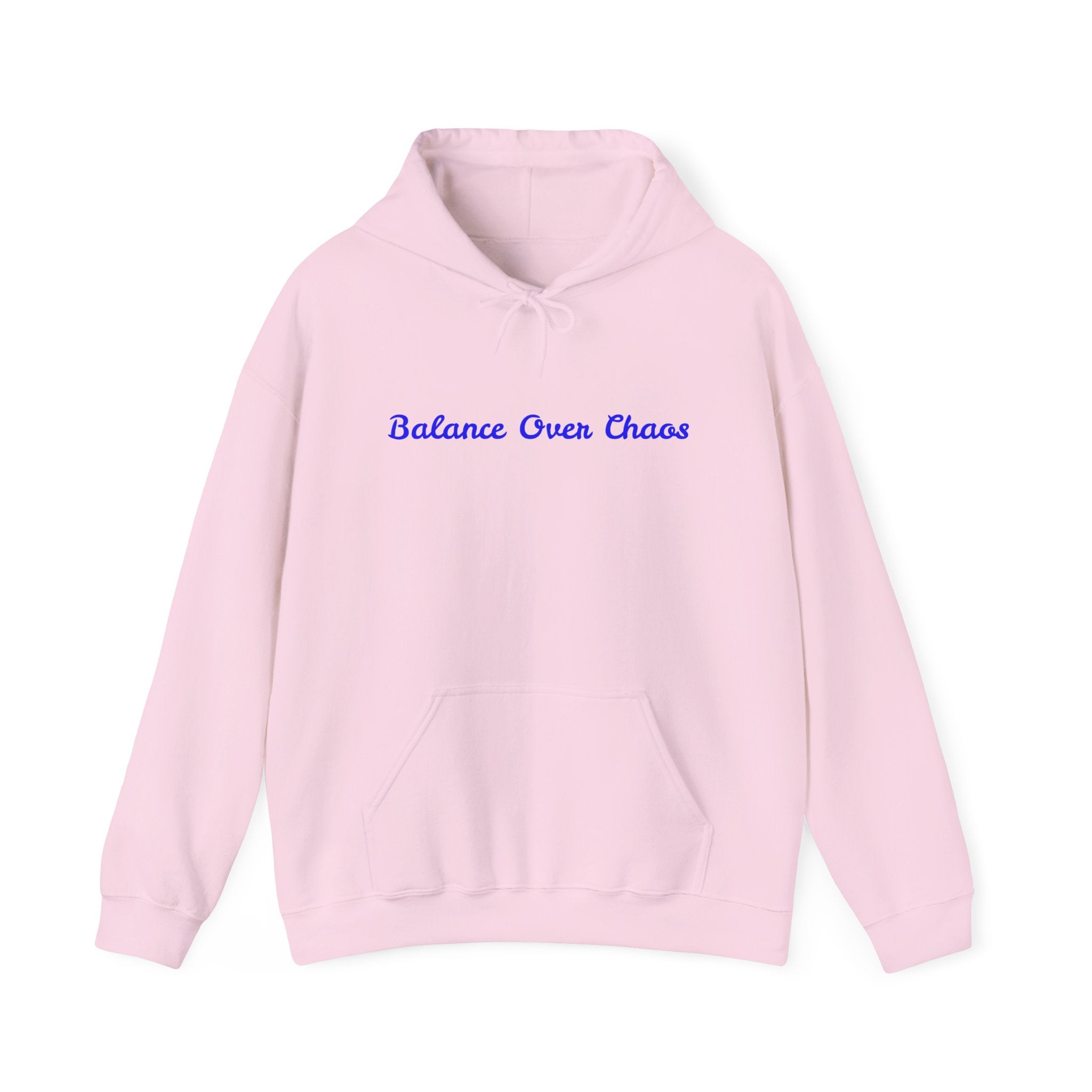 Pink Hooded Sweatshirt - Balance Over Chaos