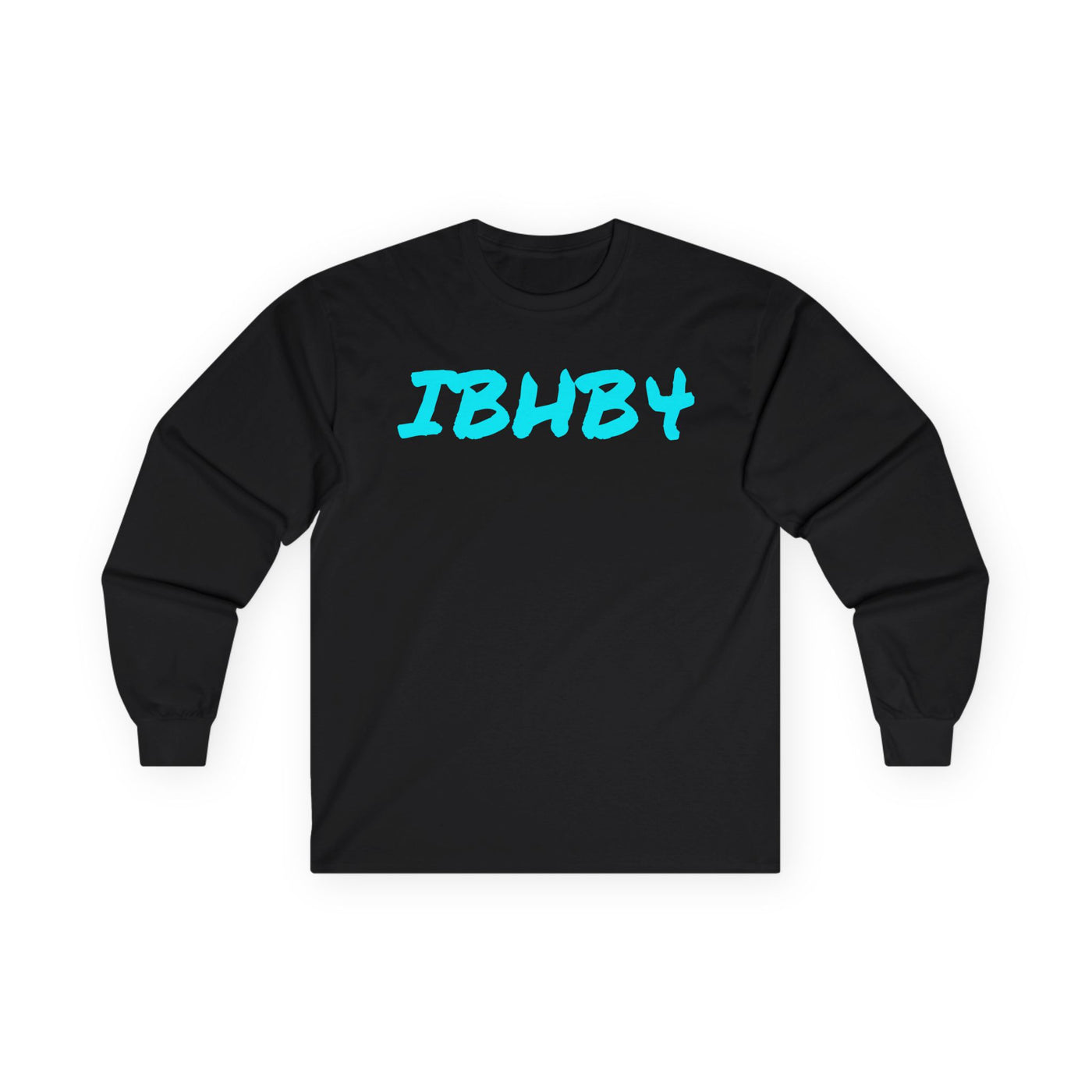 Unisex Ultra Cotton Long Sleeve Tee - 'IBHB4' Graphic Tee with Hand Design