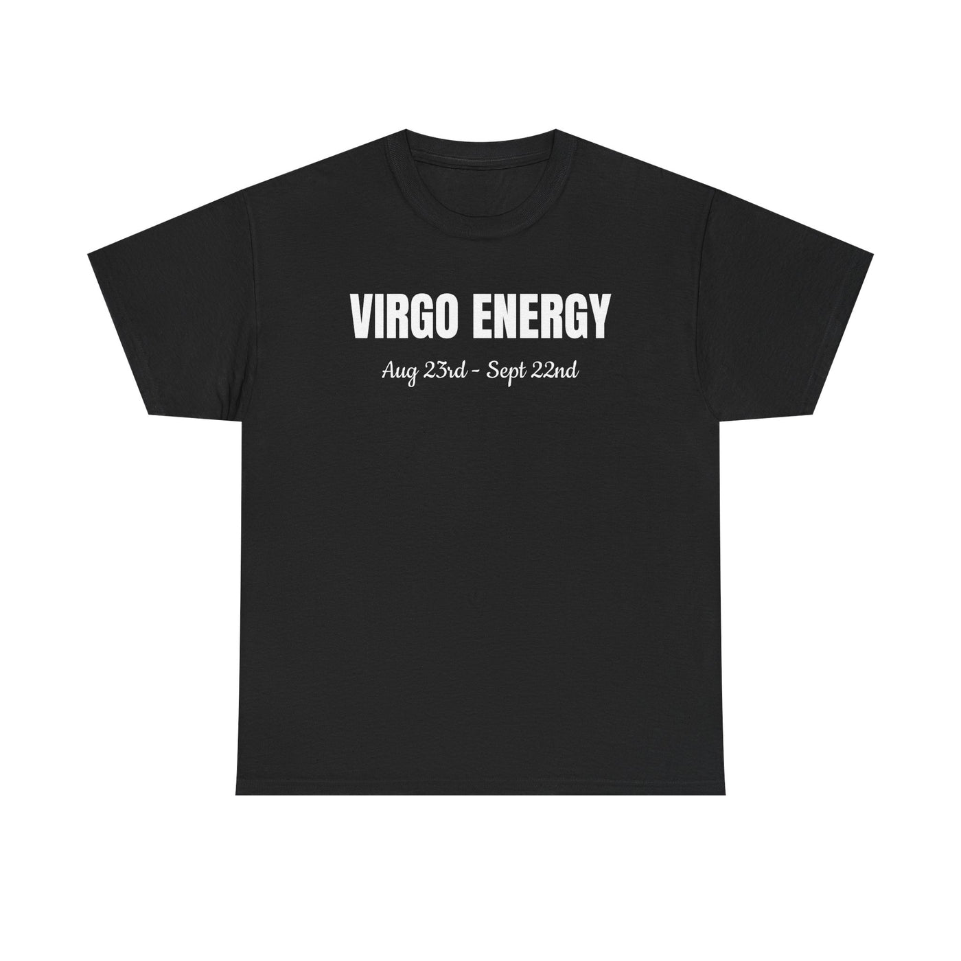 Virgo Energy Unisex Heavy Cotton Tee | Astrology T-Shirt | Zodiac Sign Gift | Birthday Party Apparel | Horoscope Tee