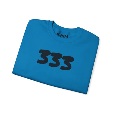 Unisex Heavy Blend Crewneck Sweatshirt with 333 Graphic - Cozy, Trendy Streetwear