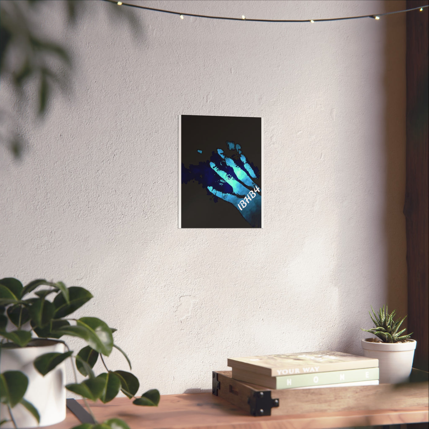 Contemporary Fine Art Poster - Unique Handprint Design for Home Decor