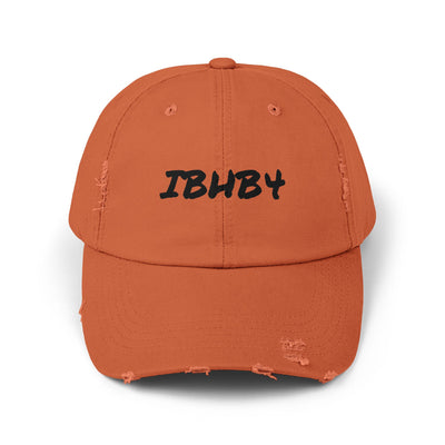Unisex Distressed Cap with IBHB4 Design - Trendy Casual Headwear