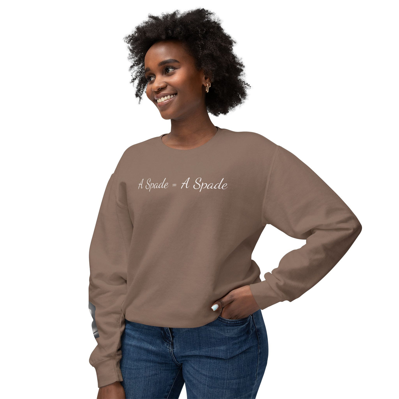 Unisex Crewneck Sweatshirt - 'A Spade = A Spade' Design