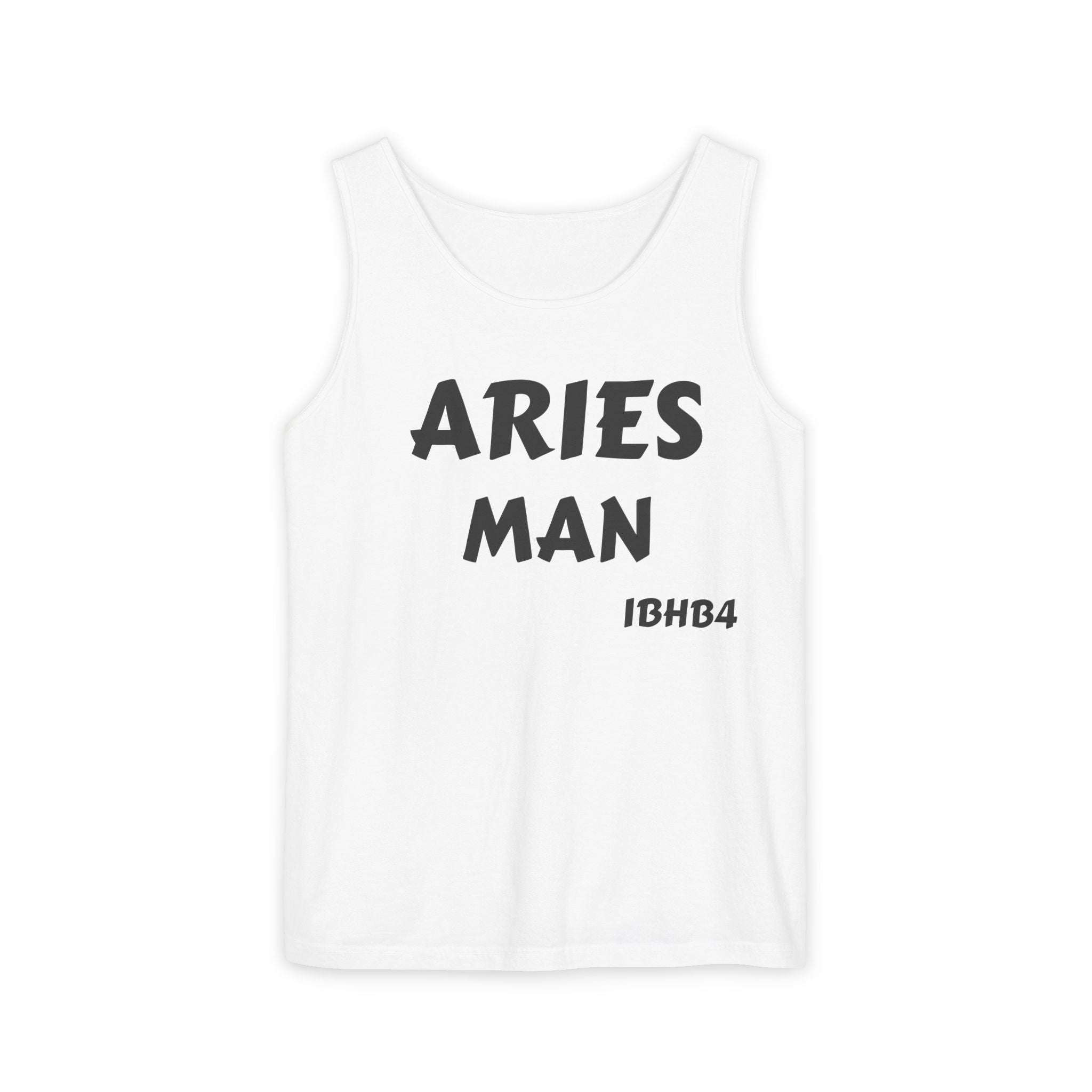 Aries Man Tank Top - Gift for Zodiac Lovers, Birth Month Celebrations, Astrology Apparel, Casual Wear, Unisex Clothing