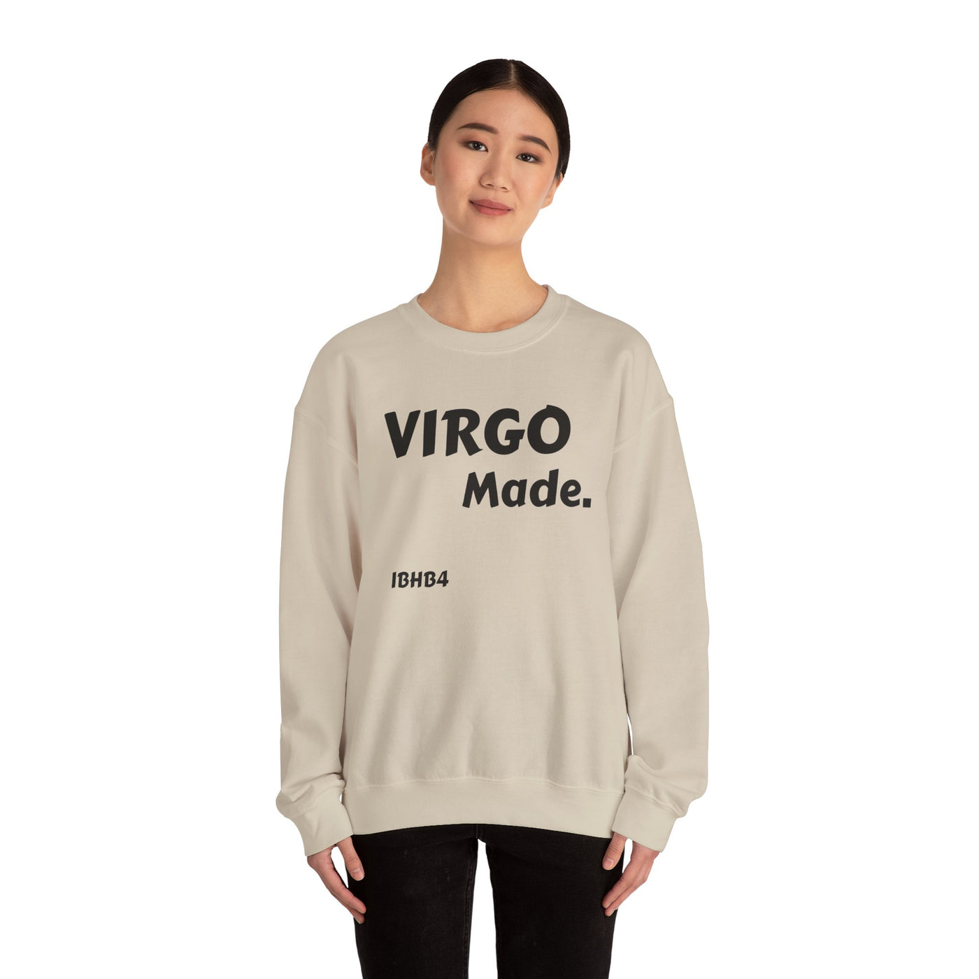 Virgo Made Unisex Heavy Blend Crewneck Sweatshirt, Cozy Sweatshirt, Astrology Gift, Virgo Birthday Apparel, Casual Wear, Zodiac Style