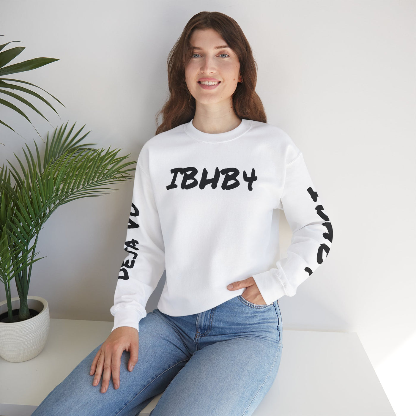 Cosmic Vibes Unisex Crewneck Sweatshirt with Artistic Print
