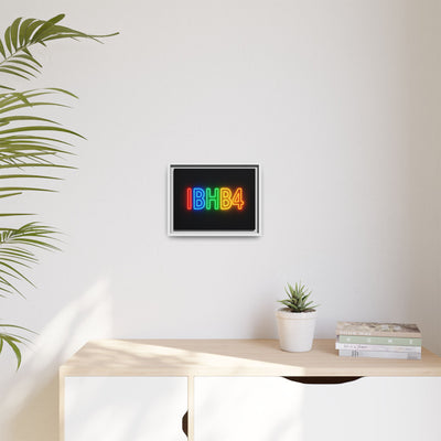 Colorful Neon Wall Art - Modern Matte Canvas, Framed Art Print, Home Decor, Unique Gift, Vibrant Statement Piece, Birthday, Celebration