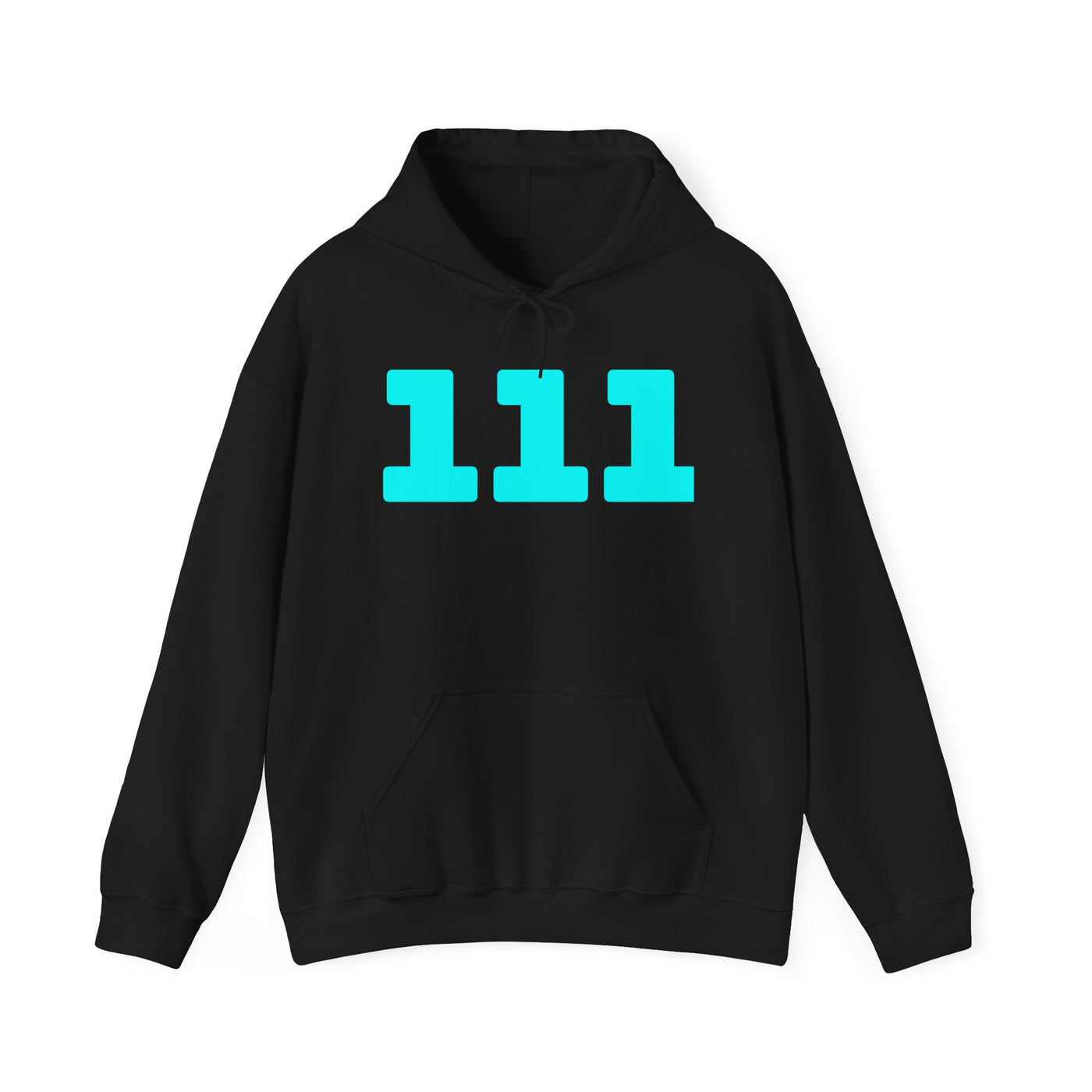 Minimalist Hoodie with 111 Design, Unisex Sweatshirt, Casual Style, Gift Idea for Friends, Cozy Layering Piece, Trendy Streetwear