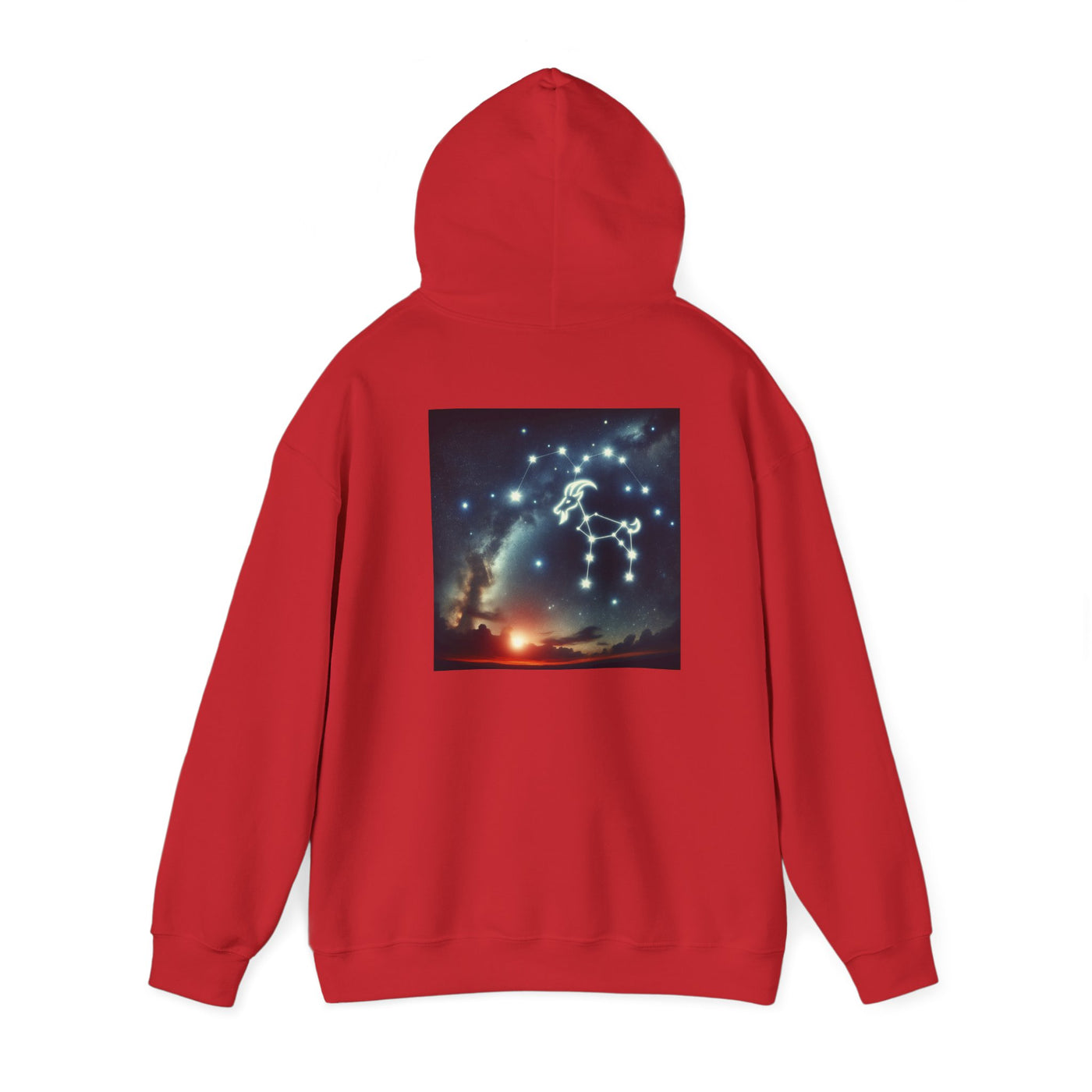 Capricorn Man Zodiac Hoodie - Unisex Heavy Blend Sweatshirt with Constellation Design