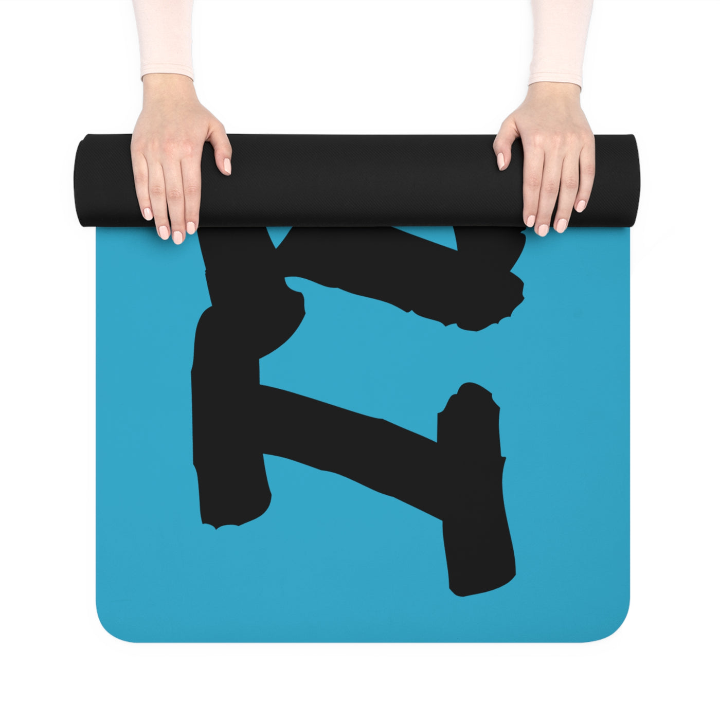 Inspirational Rubber Yoga Mat - Non-Slip Exercise Mat for Yoga & Fitness