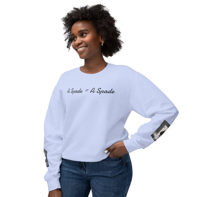 Unisex Crewneck Sweatshirt - 'A Spade = A Spade' Design