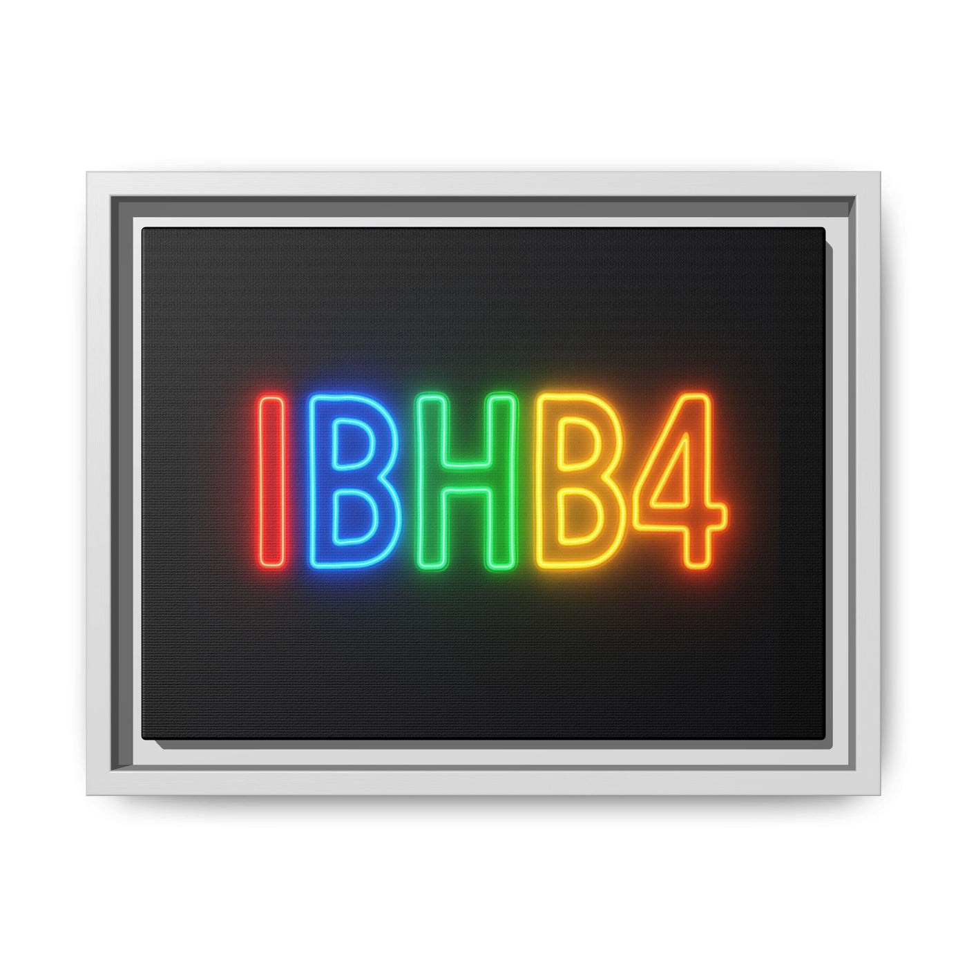 Colorful Neon Wall Art - Modern Matte Canvas, Framed Art Print, Home Decor, Unique Gift, Vibrant Statement Piece, Birthday, Celebration