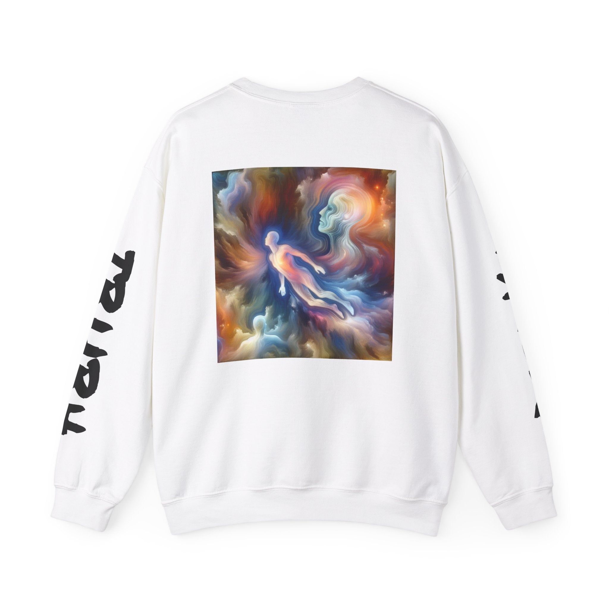 Cosmic Vibes Unisex Crewneck Sweatshirt with Artistic Print
