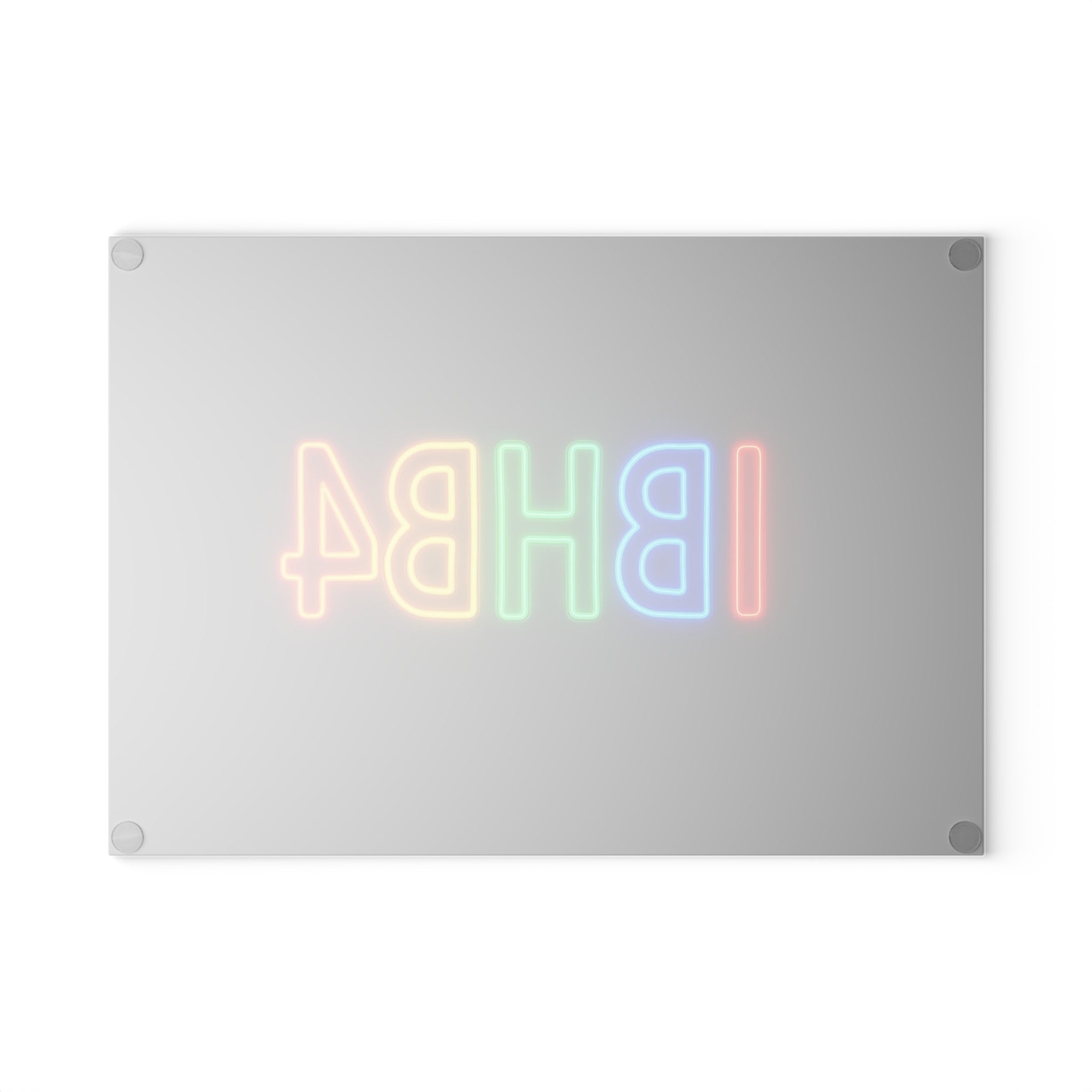 Neon Inspired Glass Cutting Board for Chefs, Colorful Kitchen Decor, Gift for Cooks, Housewarming Present, Modern Cooking Tool