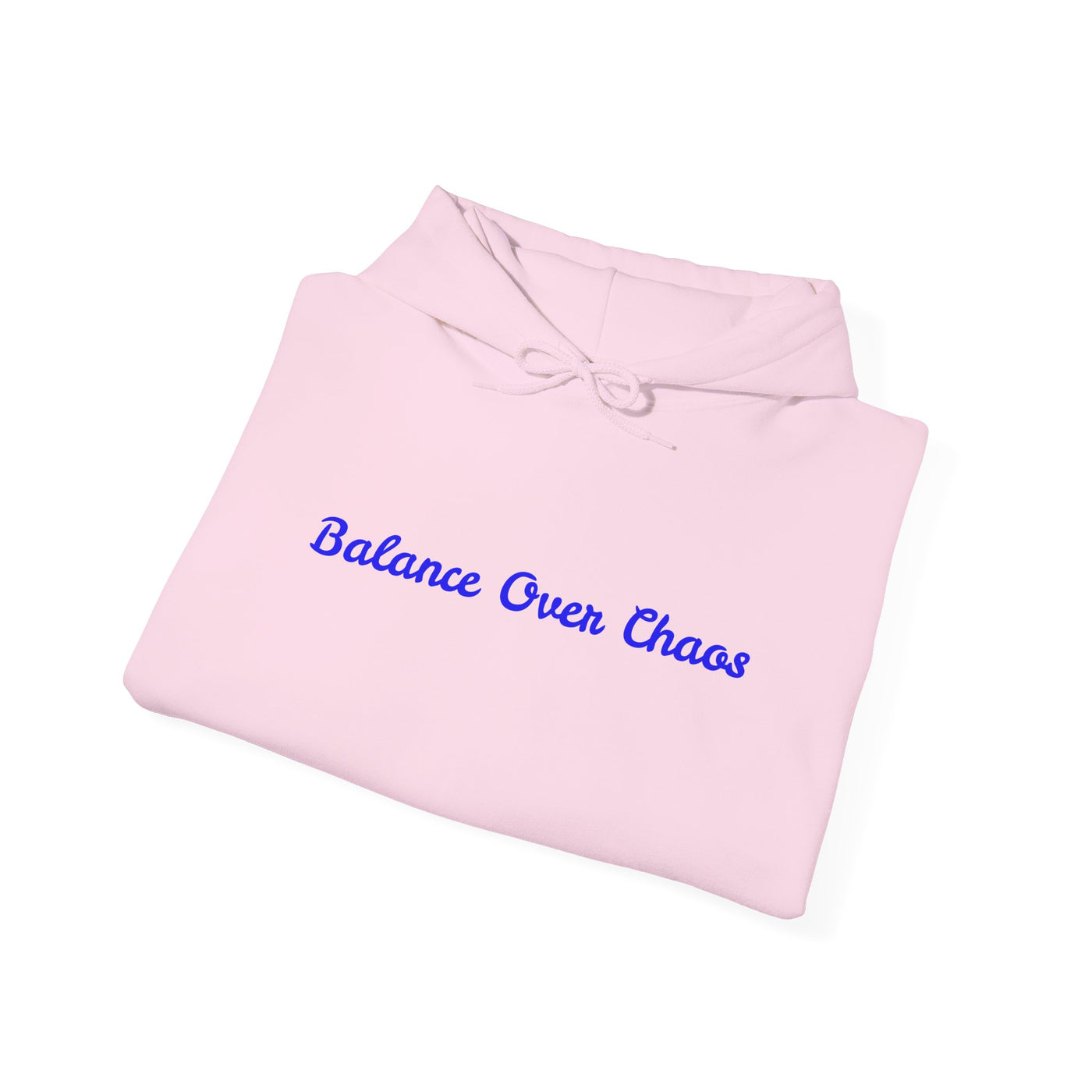 Pink Hooded Sweatshirt - Balance Over Chaos