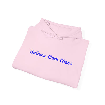 Pink Hooded Sweatshirt - Balance Over Chaos