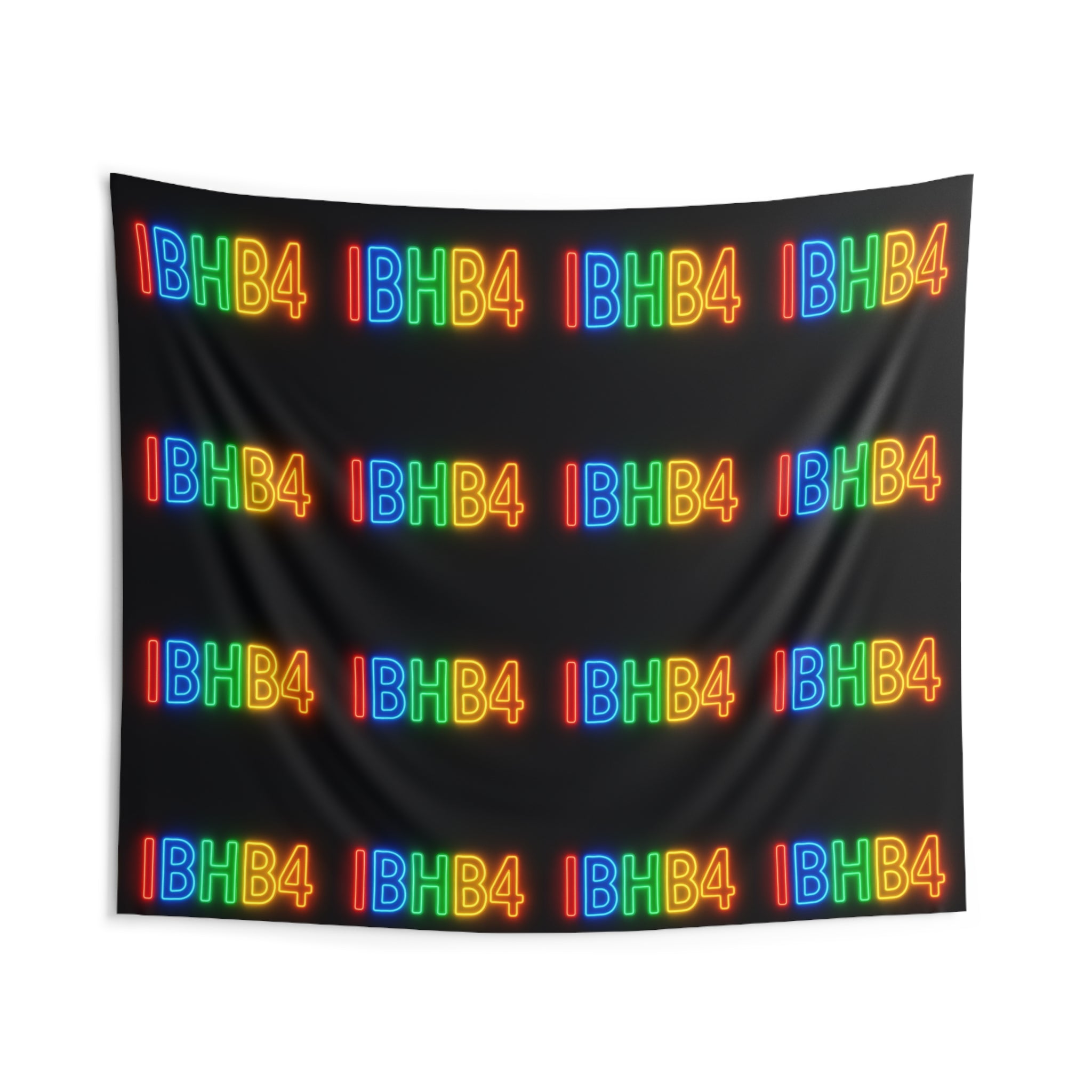 Neon Glow Indoor Wall Tapestry, Vibrant Home Decor, Bohemian Wall Hanging, Bright Living Room Accent, Colorful Bedroom Decor