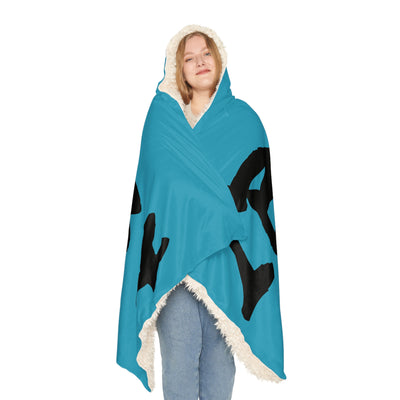 Cozy Hooded Snuggle Blanket with Bold IBHB4 Design