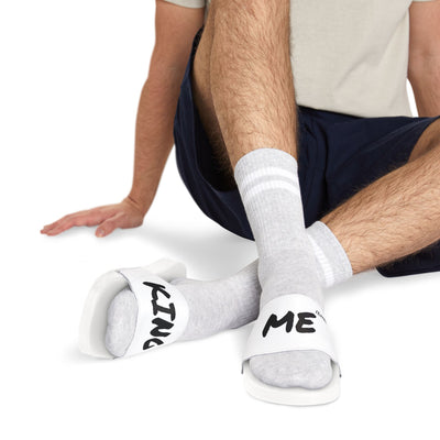 Men's Removable-Strap Sandals - 'KING ME' Lounge Slippers for Relaxation and Casual Outings