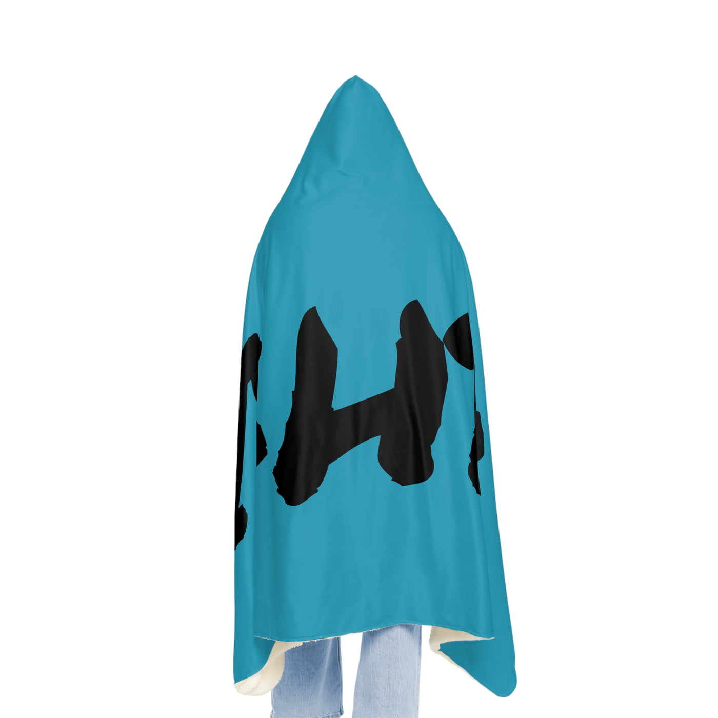 Cozy Hooded Snuggle Blanket with Bold IBHB4 Design
