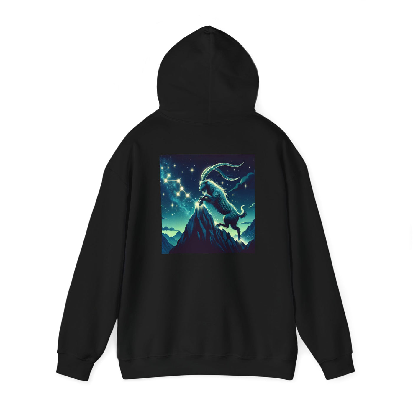 Capricorn Man Zodiac Hoodie - Unisex Heavy Blend Sweatshirt with Constellation Design
