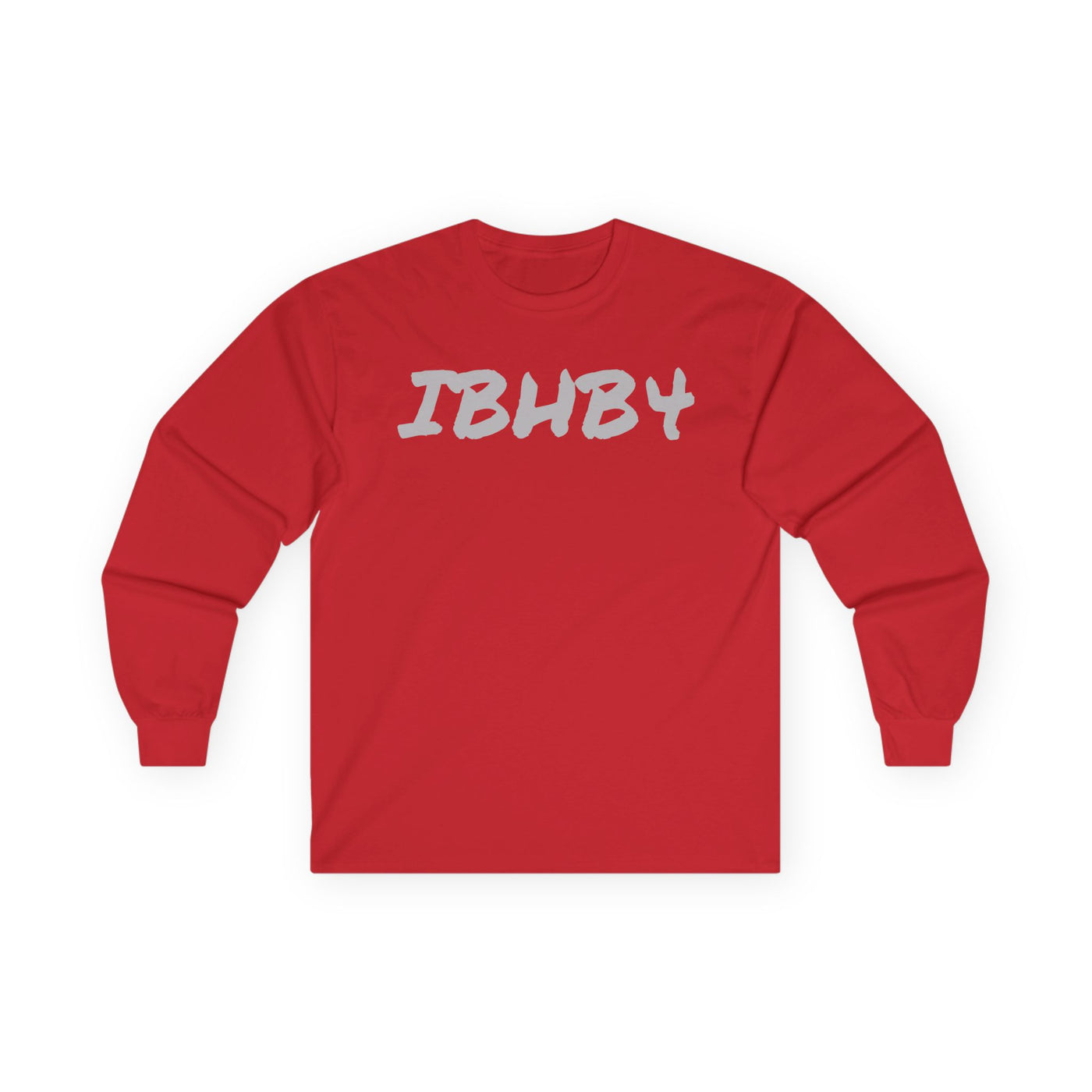 Unisex Ultra Cotton Long Sleeve Tee - 'IBHB4' Graphic Tee with Hand Design