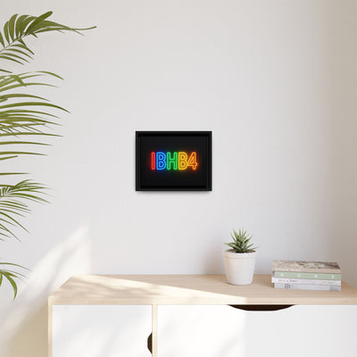 Colorful Neon Wall Art - Modern Matte Canvas, Framed Art Print, Home Decor, Unique Gift, Vibrant Statement Piece, Birthday, Celebration