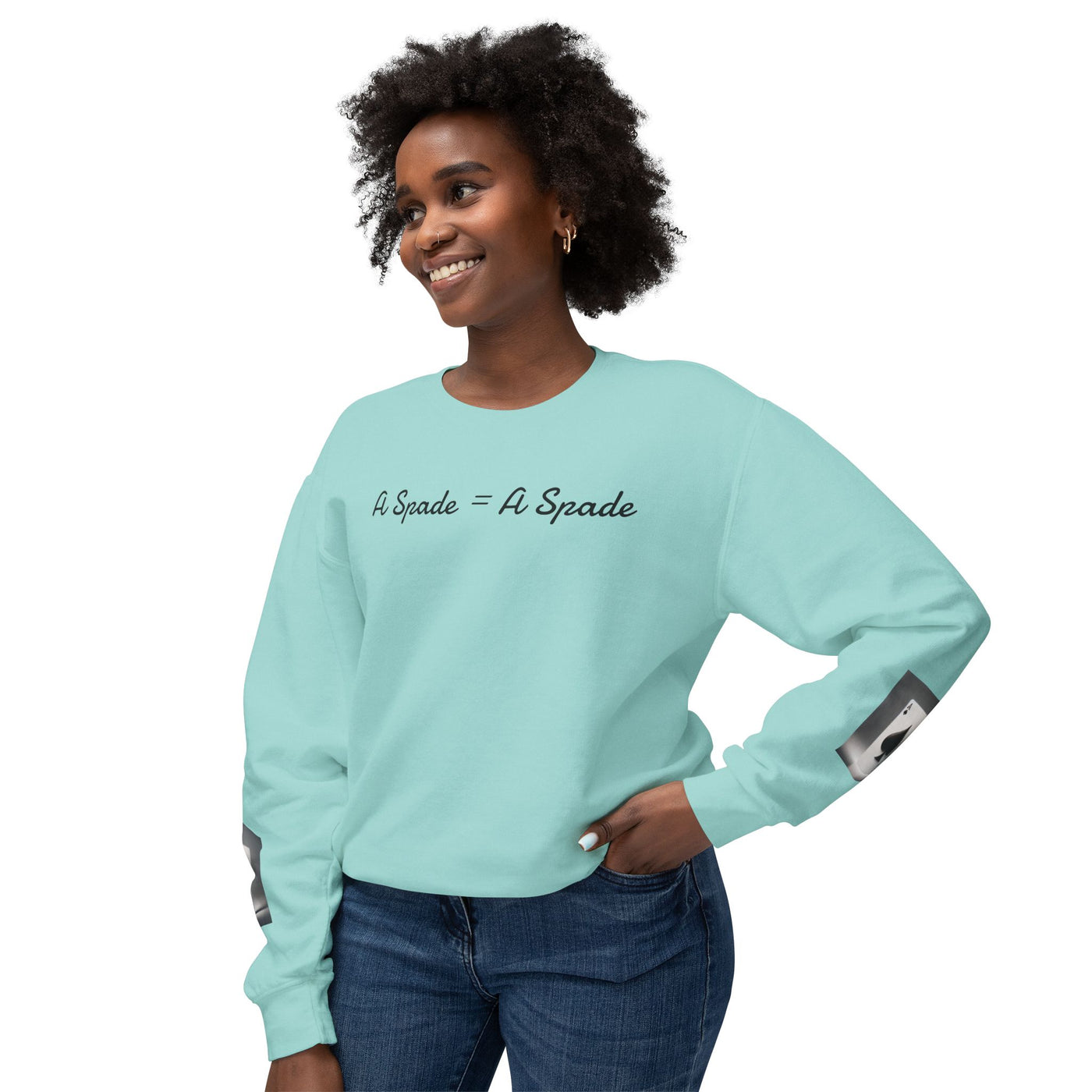 Unisex Crewneck Sweatshirt - 'A Spade = A Spade' Design