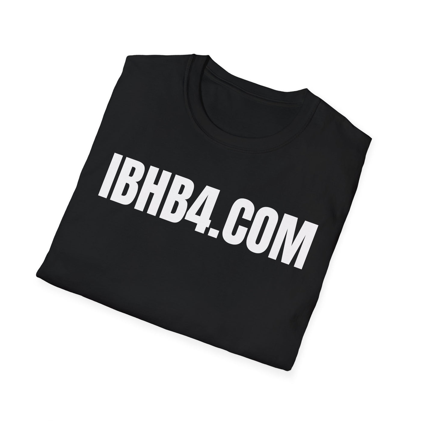 Unisex Softstyle T-Shirt with IBHB4.COM Print - Trendy Casual Wear, Gift for Friends, Graphic Tee, Everyday Essentials, Summer Style