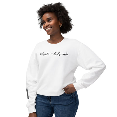 Unisex Crewneck Sweatshirt - 'A Spade = A Spade' Design
