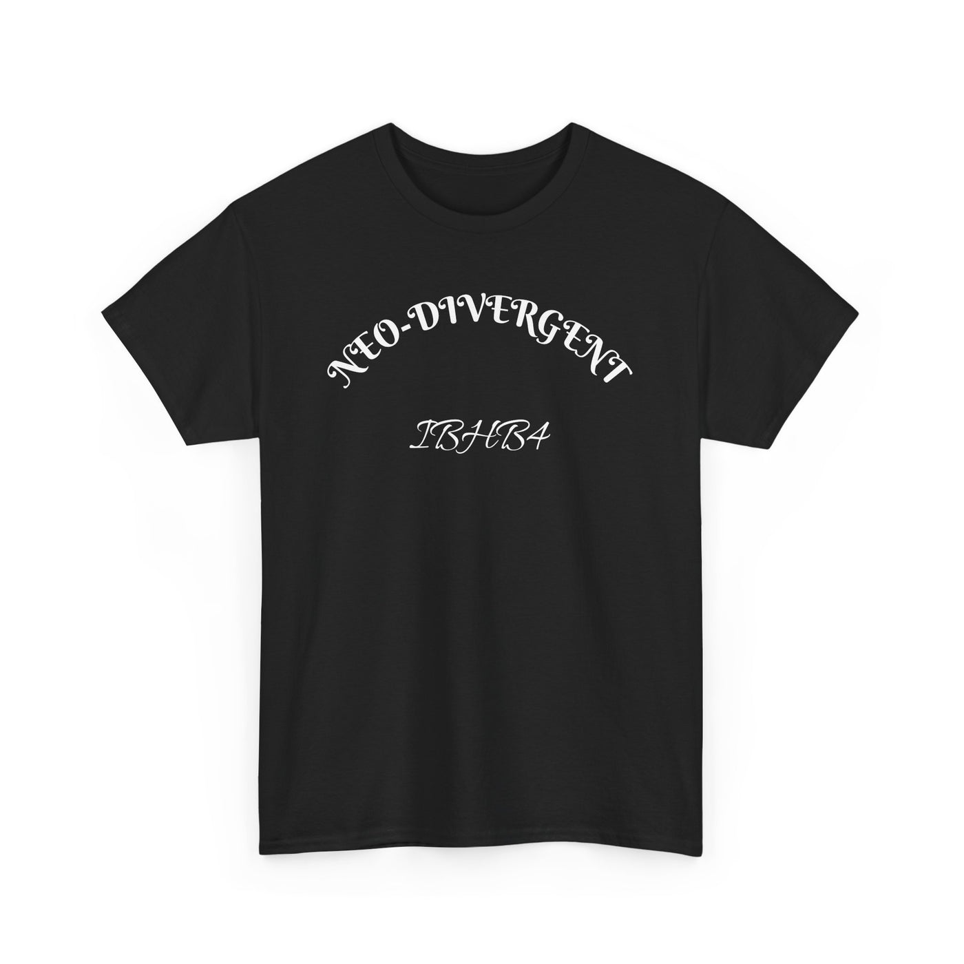 Neo-Divergent Unisex Heavy Cotton Tee, Casual Wear, Urban Fashion, Gift for Friends, Trendy Streetwear, Graphic Tee
