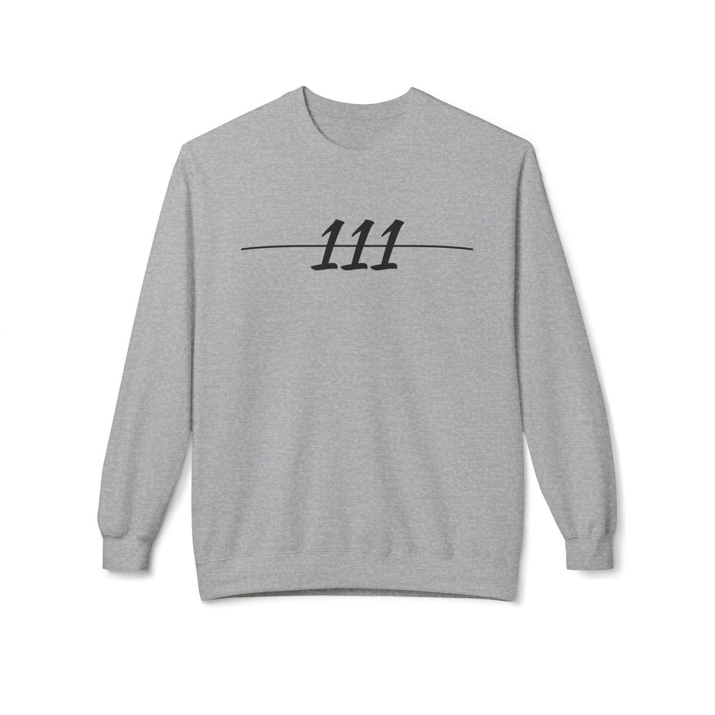 Unisex Crewneck Sweatshirt - '111' Front & 'INTUITION' Back Design