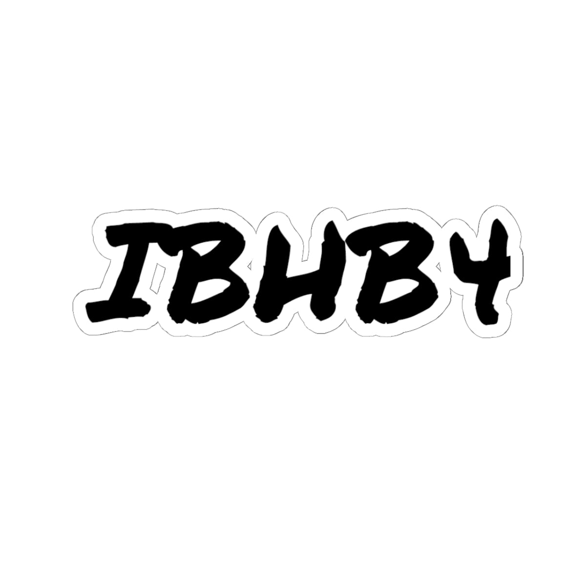 Trendy Kiss-Cut Stickers - 'IBHB4' Design for Personalization and Gift Giving