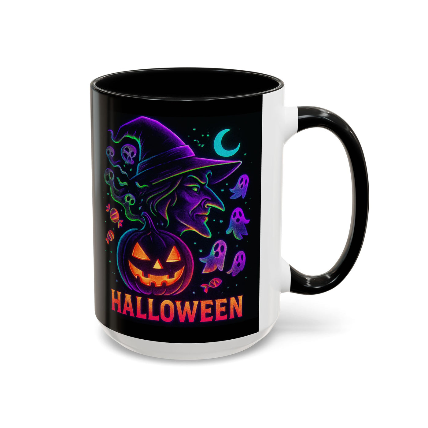 Halloween-Themed Accent Coffee Mug - Fun & Spooky Design