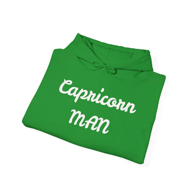 Capricorn Man Zodiac Hoodie - Unisex Heavy Blend Sweatshirt with Constellation Design