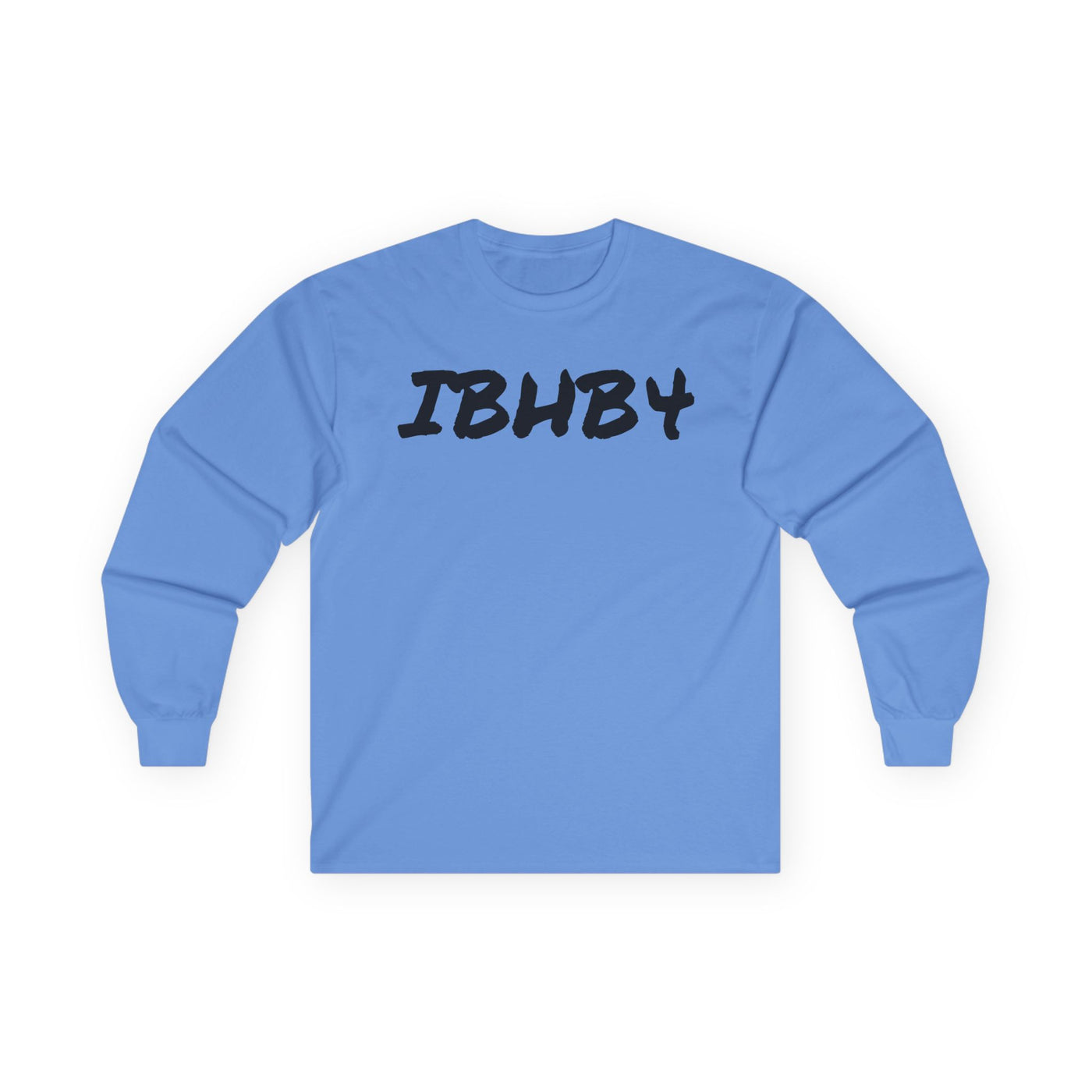 Unisex Ultra Cotton Long Sleeve Tee - 'IBHB4' Graphic Tee with Hand Design