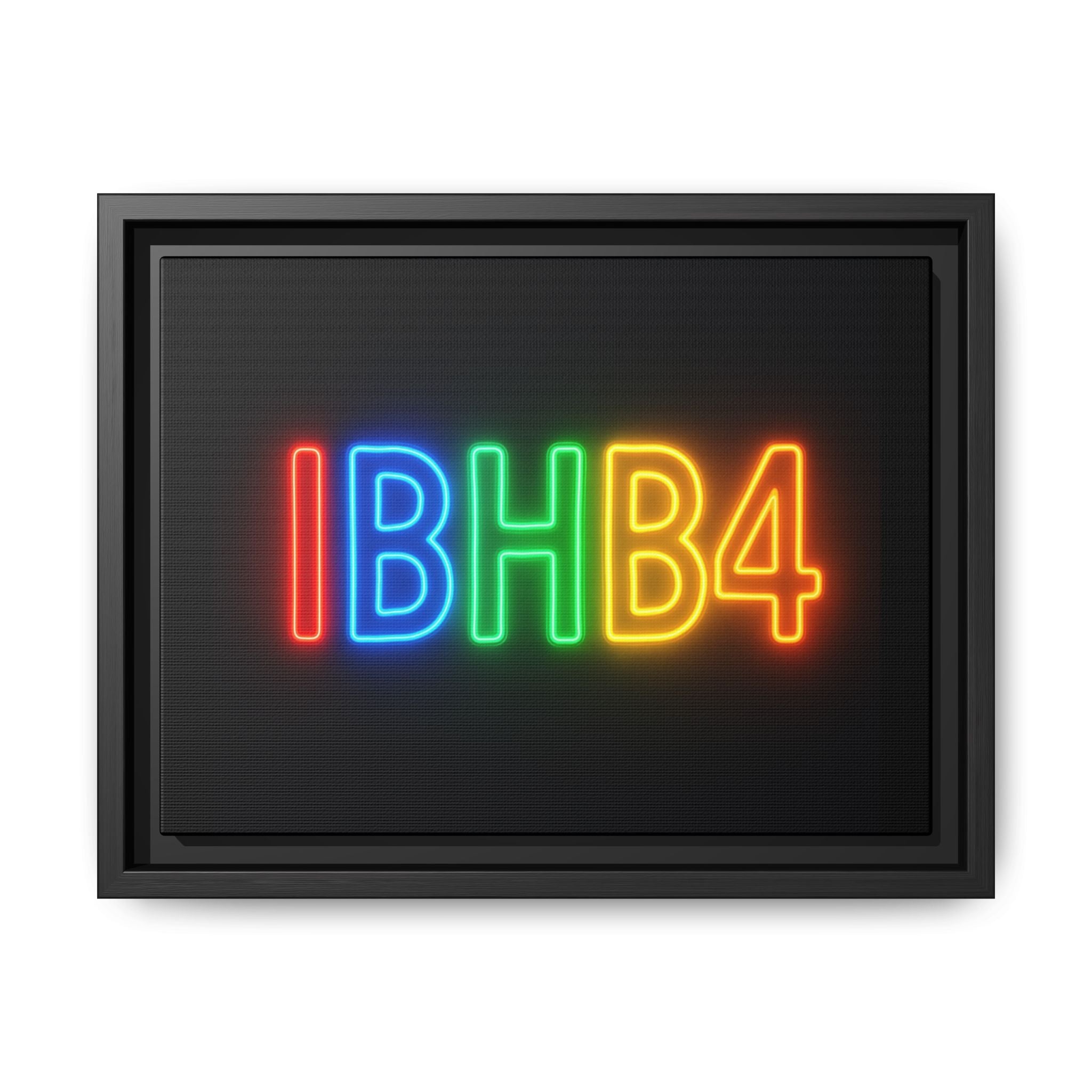 Colorful Neon Wall Art - Modern Matte Canvas, Framed Art Print, Home Decor, Unique Gift, Vibrant Statement Piece, Birthday, Celebration