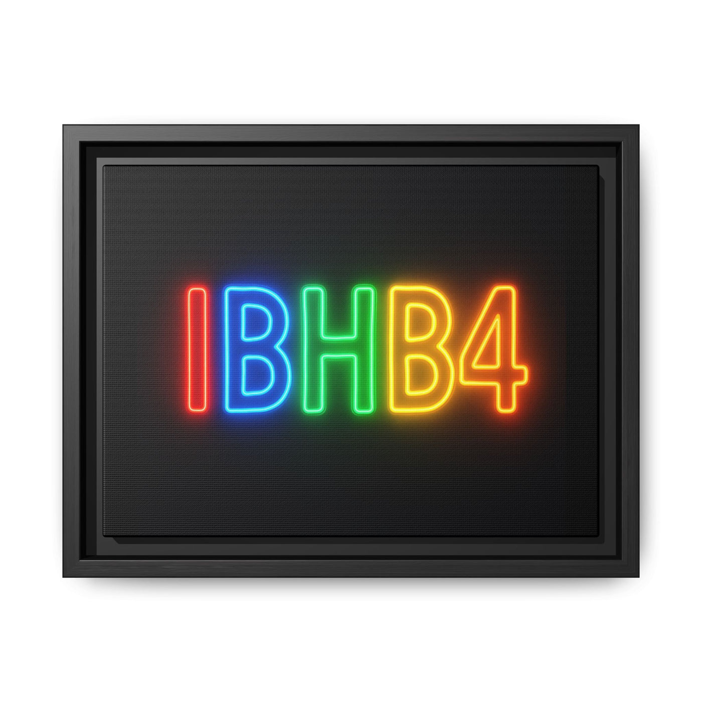 Colorful Neon Wall Art - Modern Matte Canvas, Framed Art Print, Home Decor, Unique Gift, Vibrant Statement Piece, Birthday, Celebration