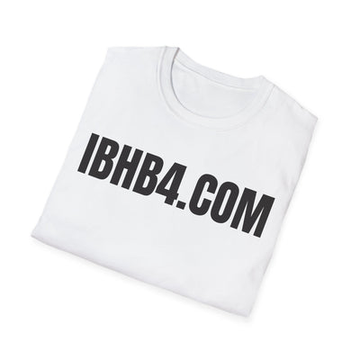 Unisex Softstyle T-Shirt with IBHB4.COM Print - Trendy Casual Wear, Gift for Friends, Graphic Tee, Everyday Essentials, Summer Style