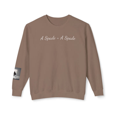 Unisex Crewneck Sweatshirt - 'A Spade = A Spade' Design